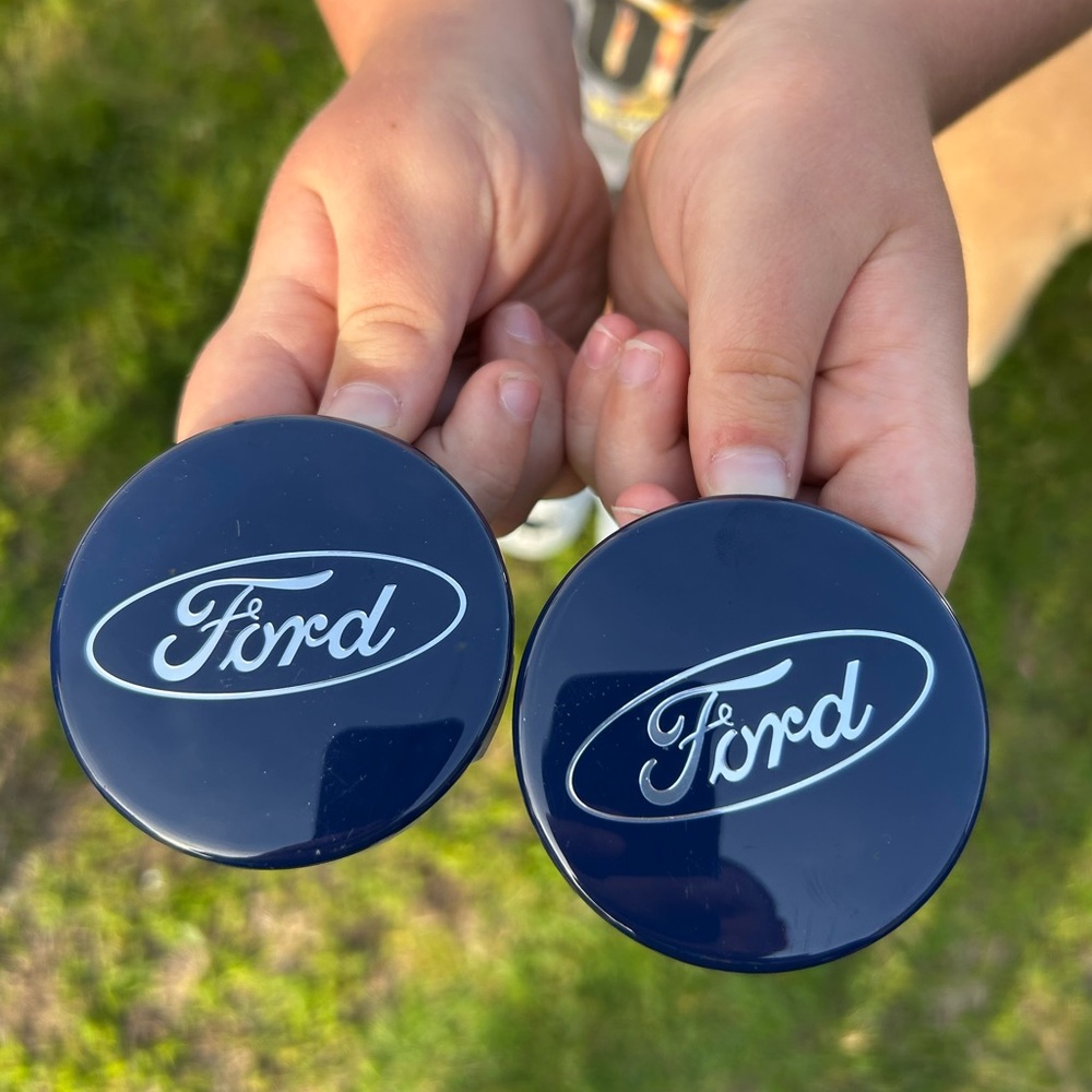 Ford Navy Wheel Center Caps